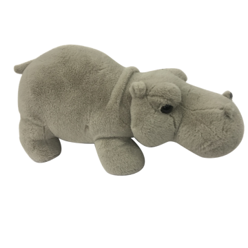 Plush Hippo Gray Toy